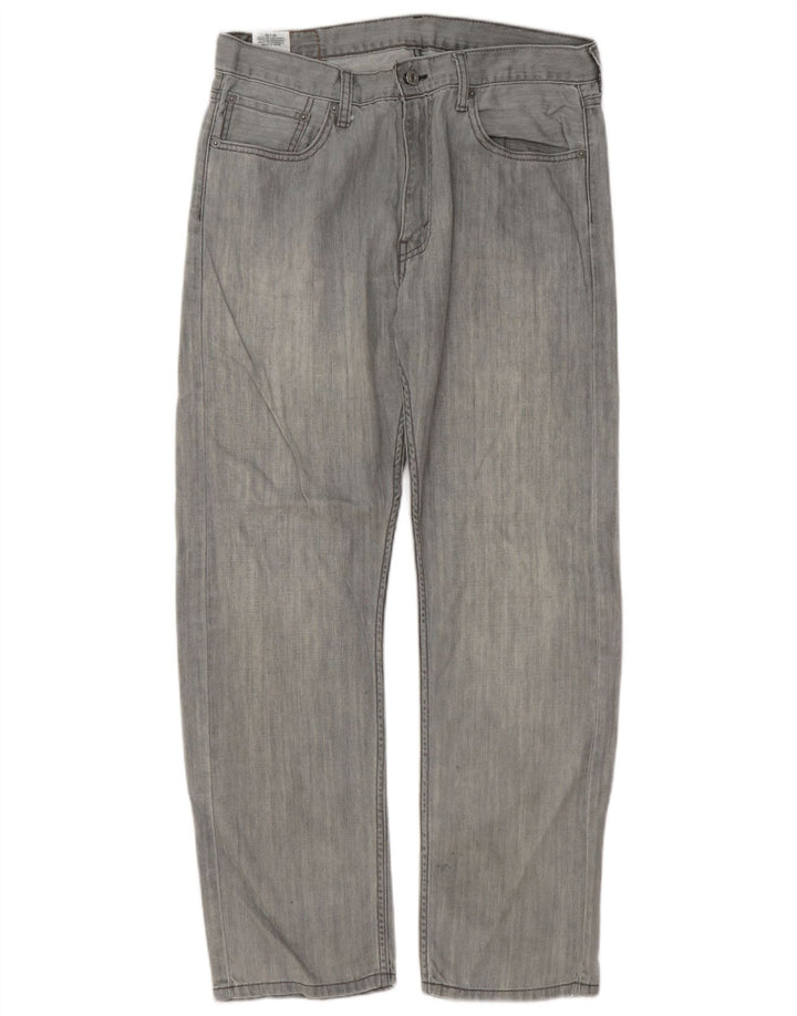 Levi's Herren 505 Straight Jeans W33 L30 Graue Baumwolle
