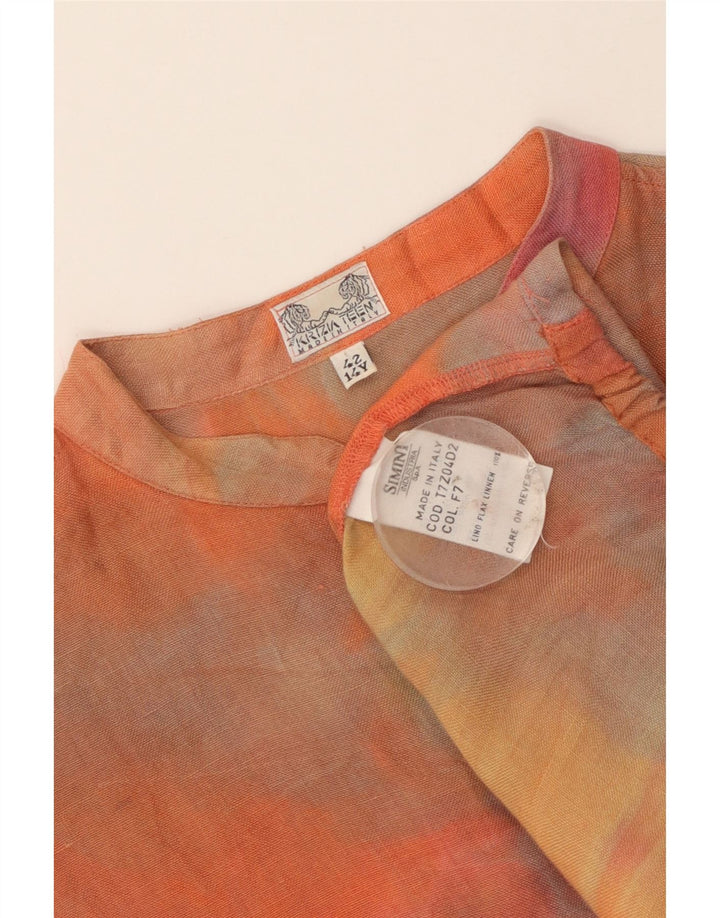 Krizia Kurzarm-Hemdbluse für Mädchen, 13–14 Jahre, mehrfarbig, Batikfärbung