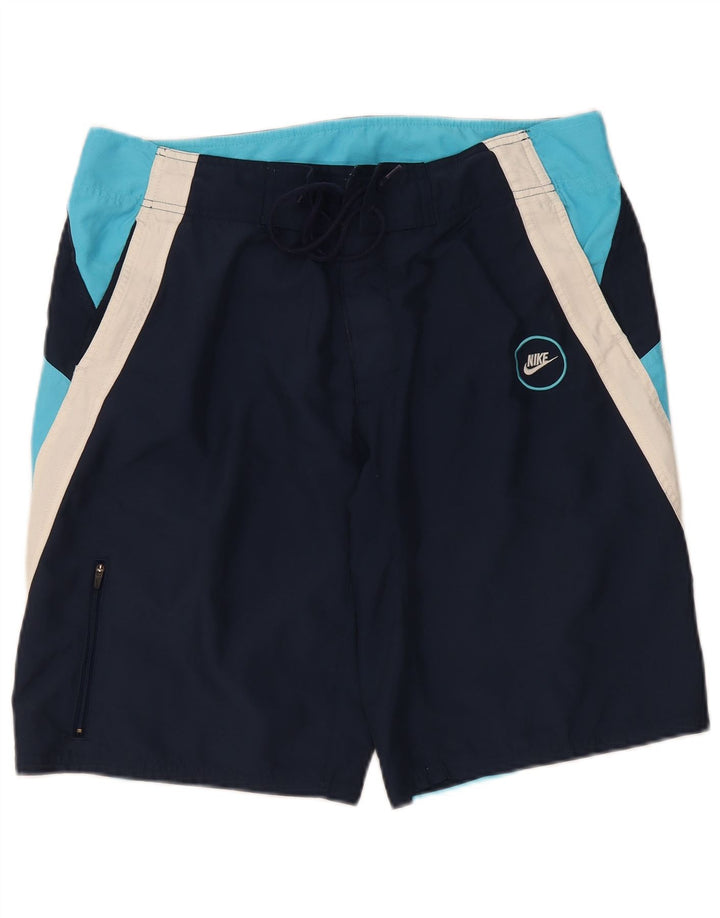 Nike Herren-Badeshorts, groß, Marineblau, Farbblock