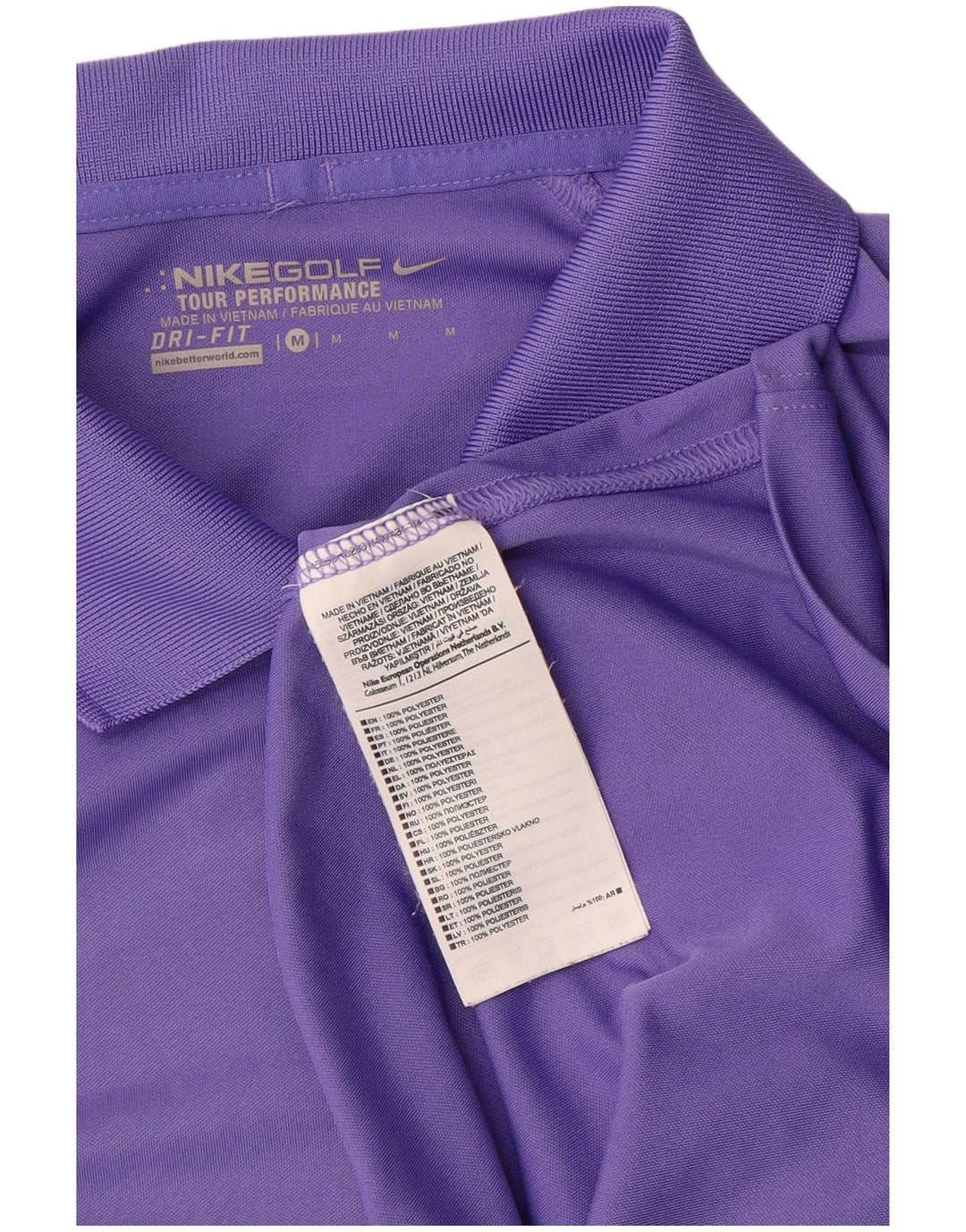 Nike Herren Dri Fit Poloshirt Mittelviolettes Polyester