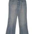 Armani Damen Bootcut Jeans W30 L29 Blaue Baumwolle