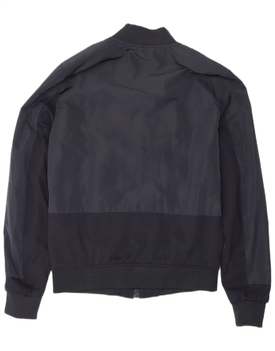 Zara Herren Bomberjacke UK 38 Medium Marineblau Polyester
