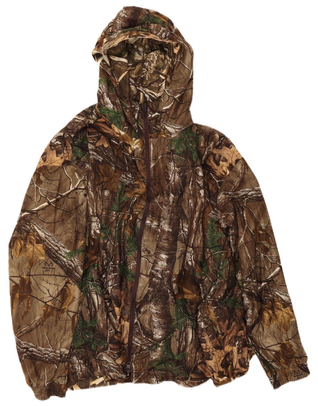 Gamehide Herren-Bomberjacke mit Kapuze, UK 44 2XL, braunes Camouflage-Polyester