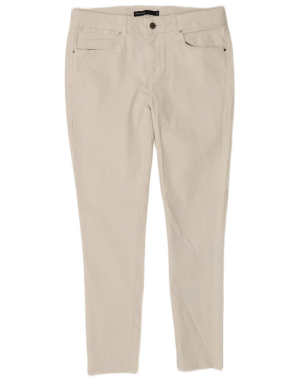 Karen Millen Damen Skinny Jeans UK 12 Medium W32 L27 Weiße Baumwolle