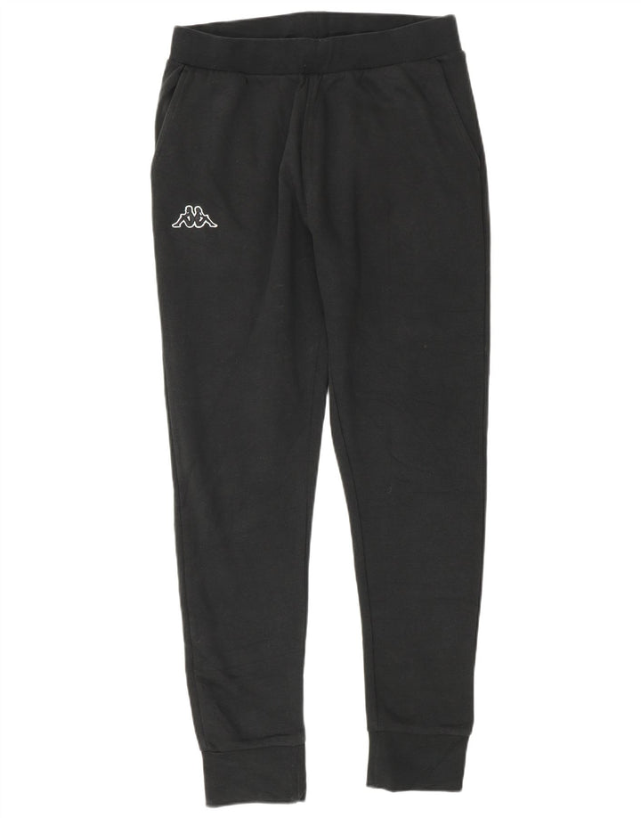 Kappa Herren-Trainingshose, Jogginghose, Größe S, Schwarz, Baumwolle