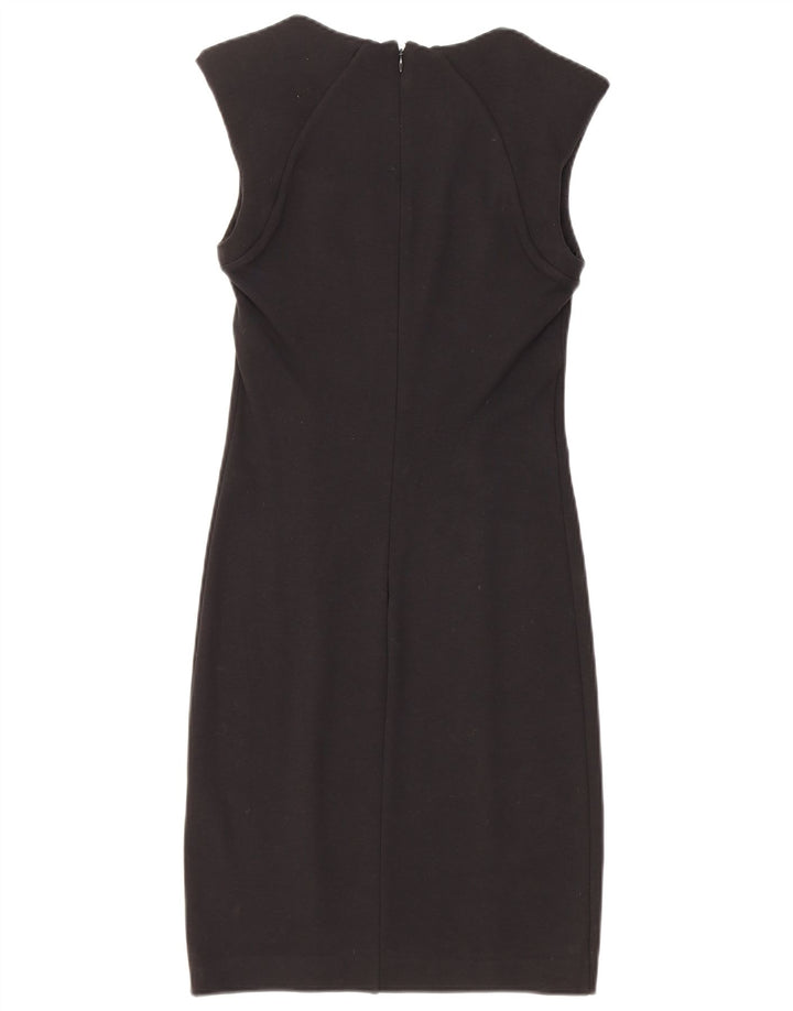 Patrizia Pepe Damen Etuikleid IT 42 Medium Schwarz Viskose