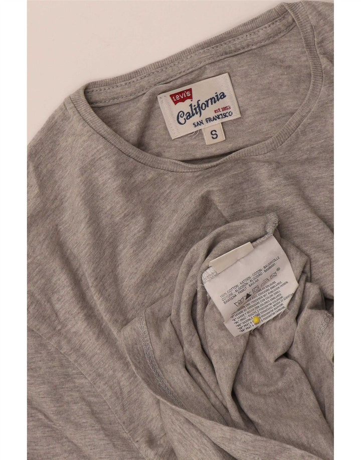 Levi's Herren-T-Shirt-Oberteil, klein, grau gefleckte Baumwolle