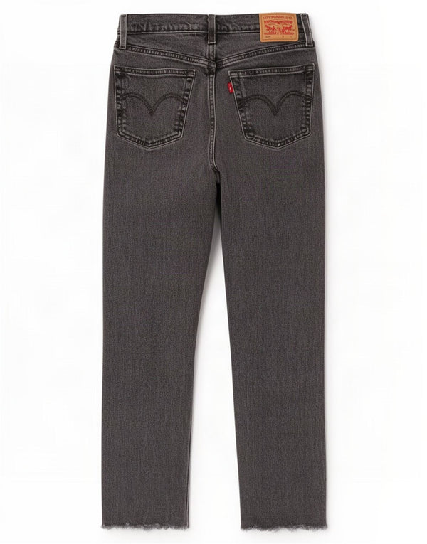 Levi's Womens 501 Straight Jeans W26 L28 Grey