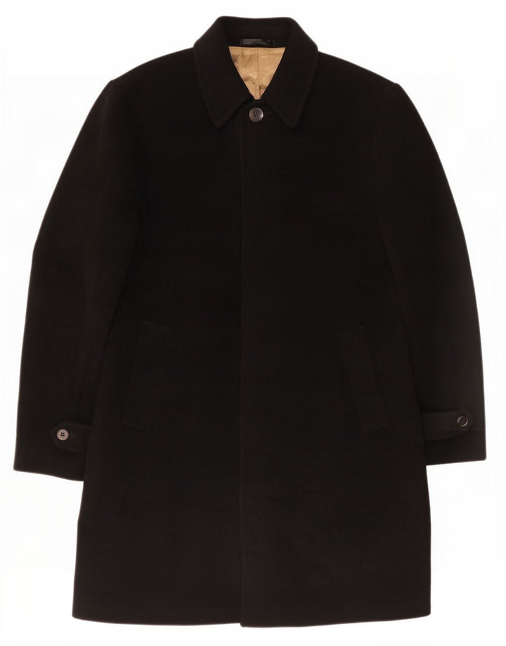 Marks & Spencer Herrenmantel UK 38 Mittelschwarzes Polyester