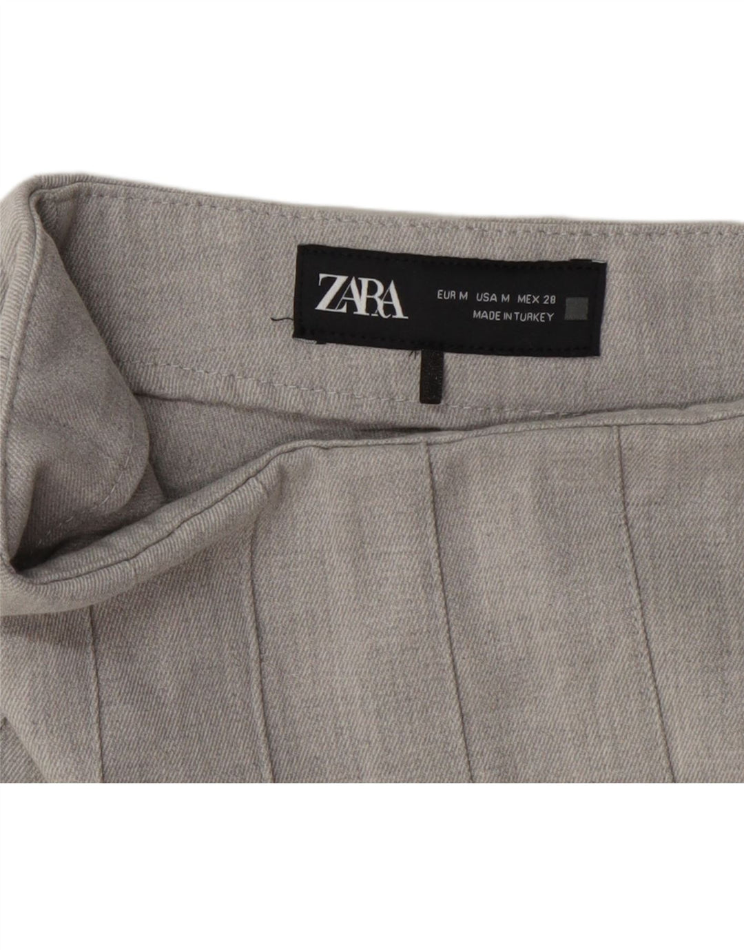 Zara Damen Skort Minirock Medium W28 Grau