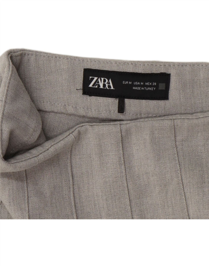 Zara Damen Skort Minirock Medium W28 Grau