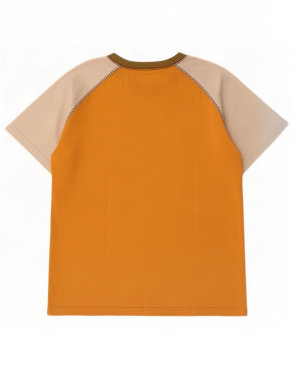 Timberland Grafik-T-Shirt für Jungen, 11–12 Jahre, orangefarbenes Farbblockdesign