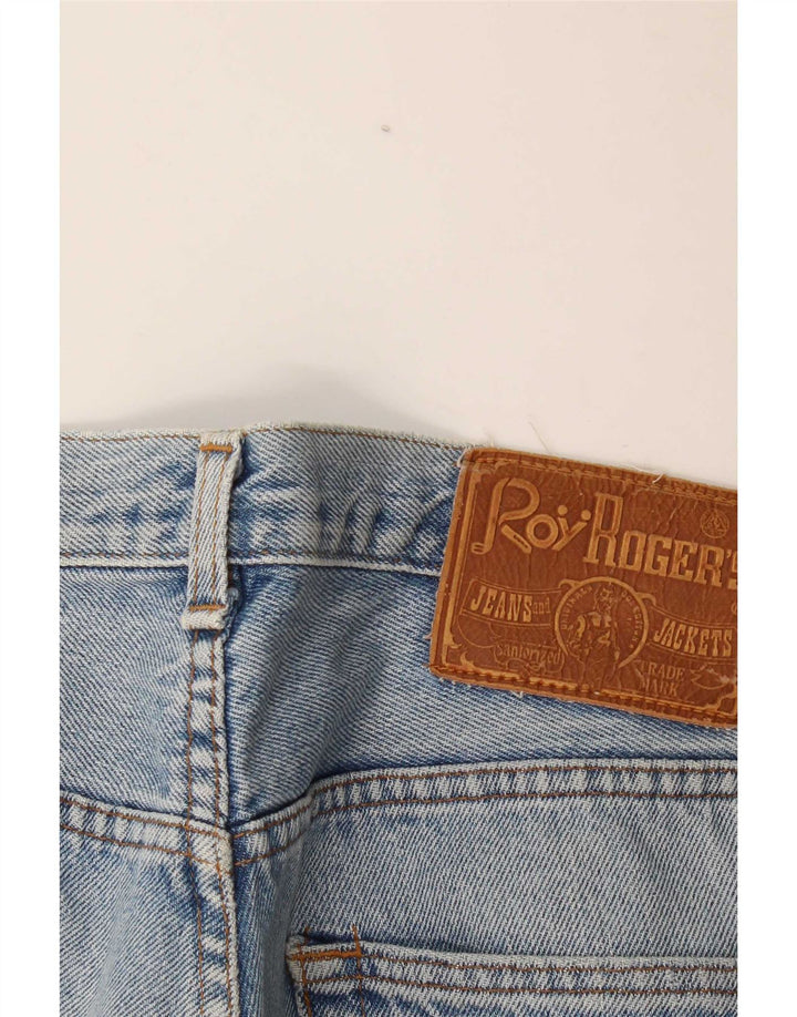 Roy Rogers Herren Distressed Straight Jeans W34 L33 Blau