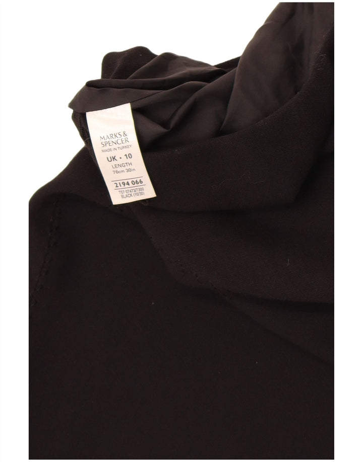 Marks & Spencer Damen Maxirock UK 10 Small W26 Schwarz Polyester