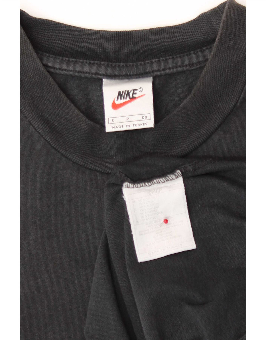 Nike Herren T-Shirt Top Small Schwarz Baumwolle