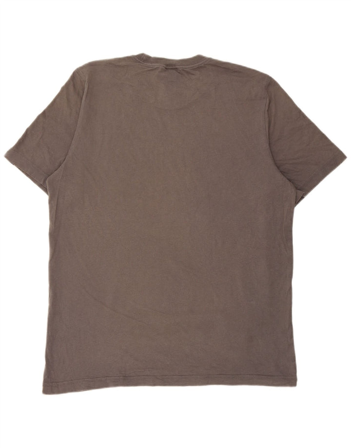 Adidas Herren Grafik-T-Shirt aus mittelgrauer Baumwolle