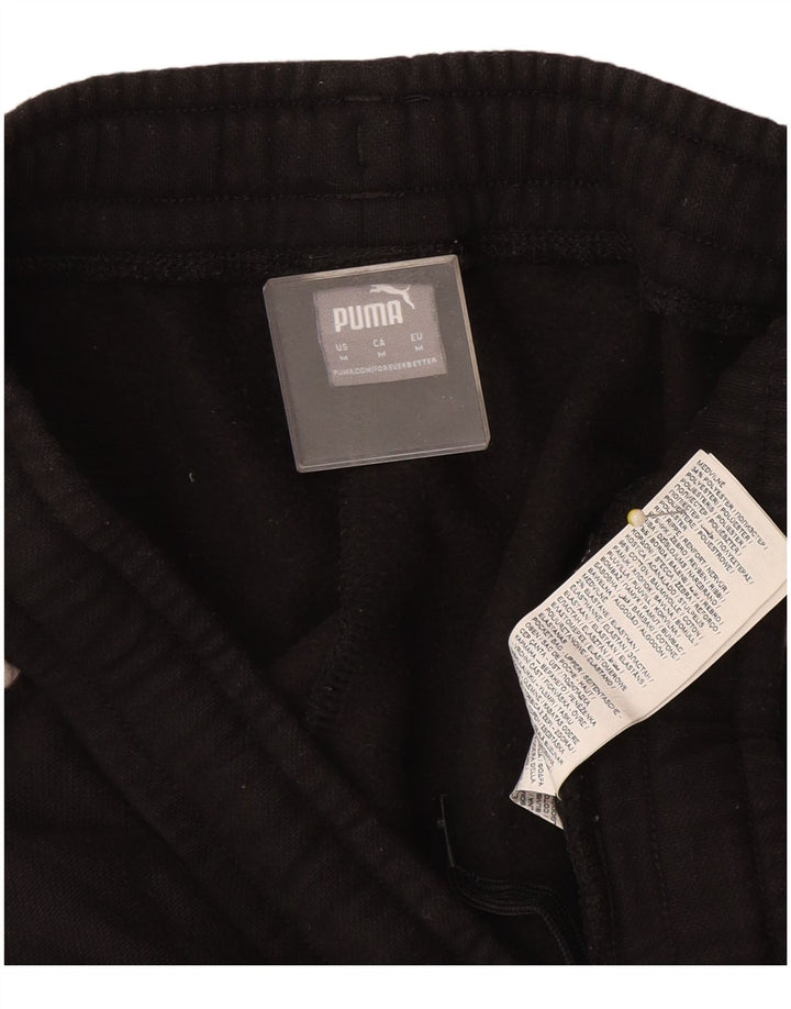 Puma Herren-Trainingshose, Jogginghose, Mittelschwarz, Colourblock-Baumwolle