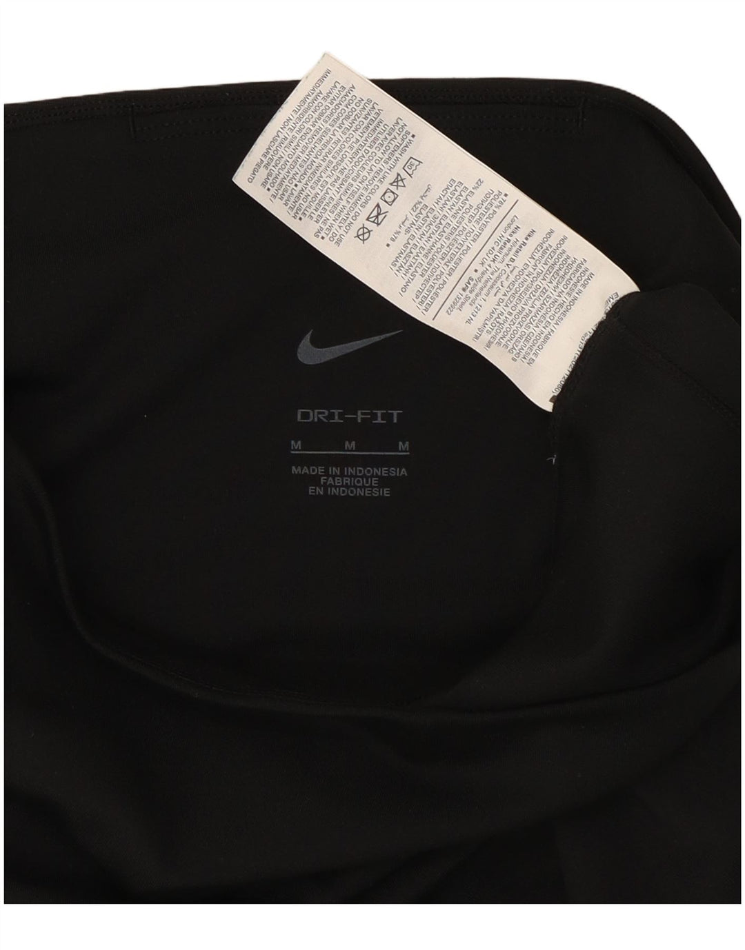Nike Damen Dri Fit Capri Leggings UK 12 Medium Schwarz Polyester