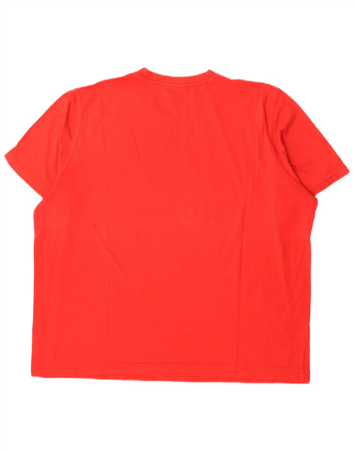 Puma Herren Grafik T-Shirt Top 2XL Rot Baumwolle