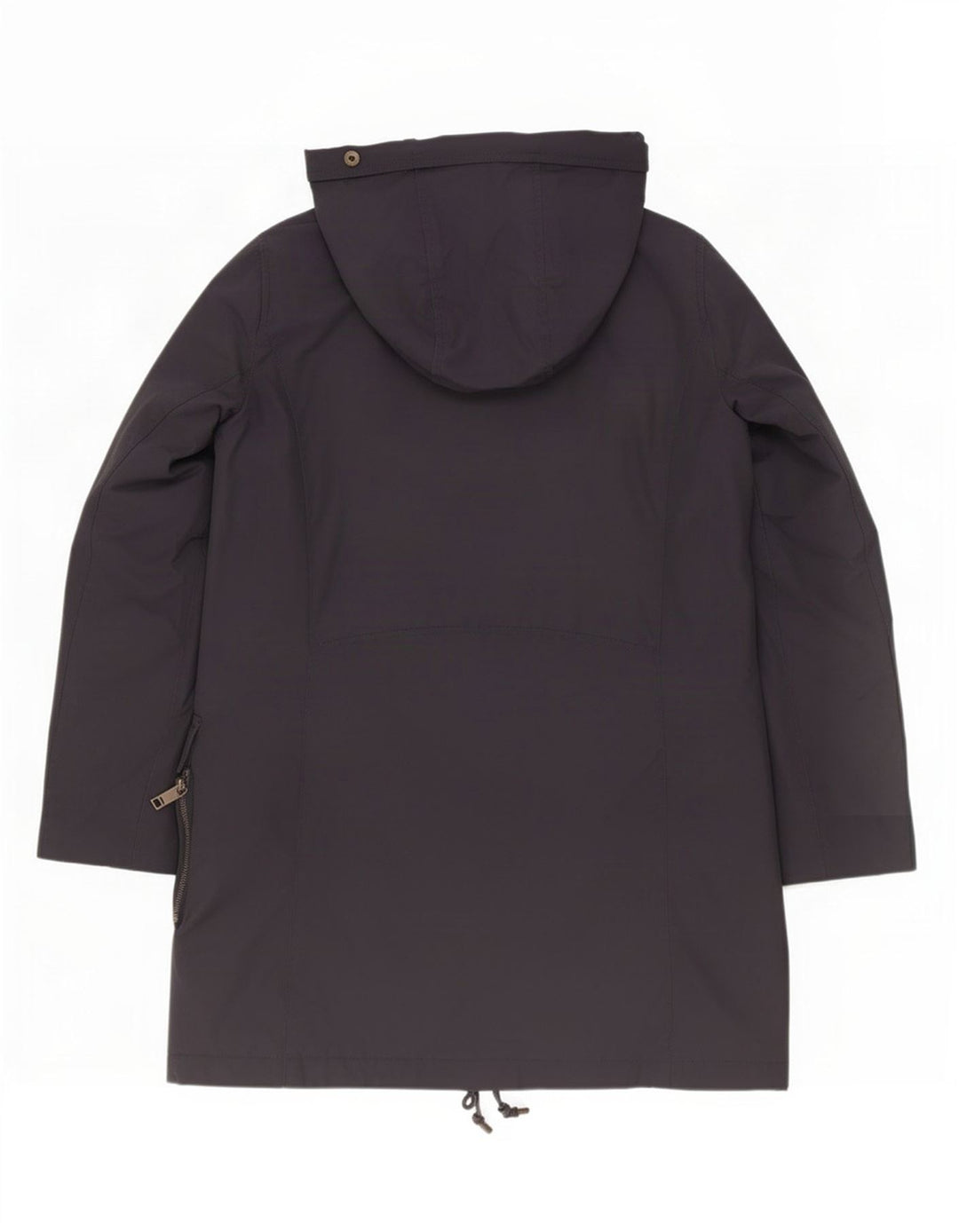 Zara Wattierter Damenmantel mit Kapuze UK 12 Medium Navy Blue Polyamid