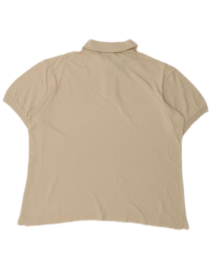 LACOSTE Herren Poloshirt Größe 5 Large Beige