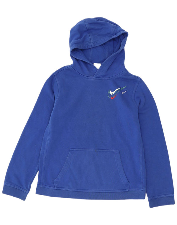 Nike Jungen Kapuzenpullover, 13–14 Jahre, XL, blaue Baumwolle