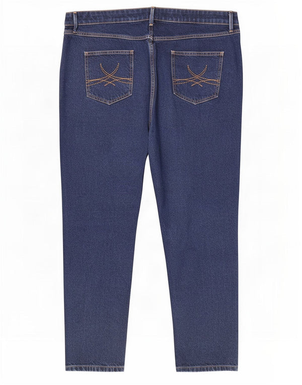 Marks & Spencer Damen Relaxed Fit Skinny Jeans UK 18 XL W38 L29 Blau