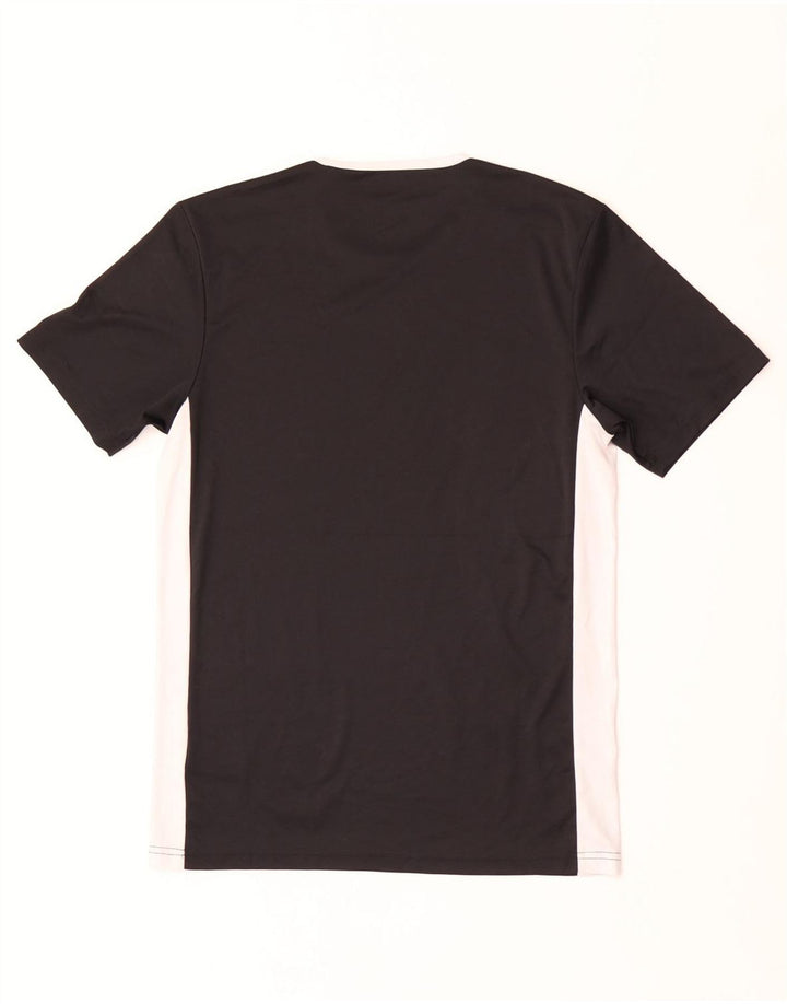 Adidas Herren Climalite T-Shirt Top Small Schwarz Colourblock Polyester