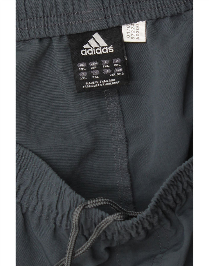 Adidas Herren Bermuda Sport Shorts 2XL Grau Polyamid