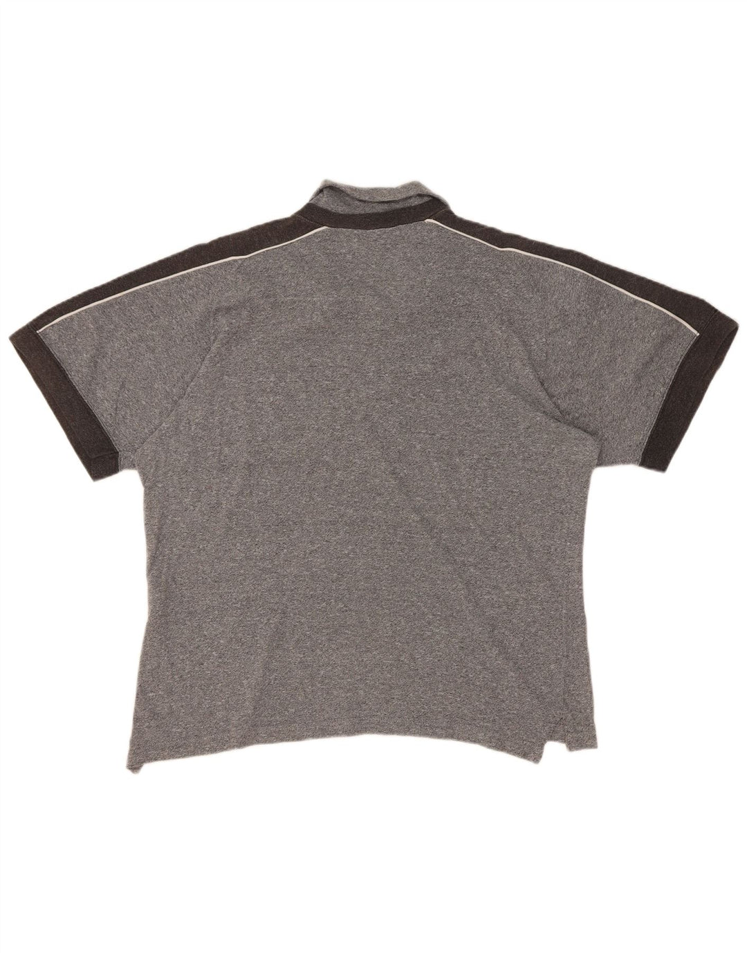 Asics Herren-Poloshirt mit Grafik, Größe S, Grau, Farbblock