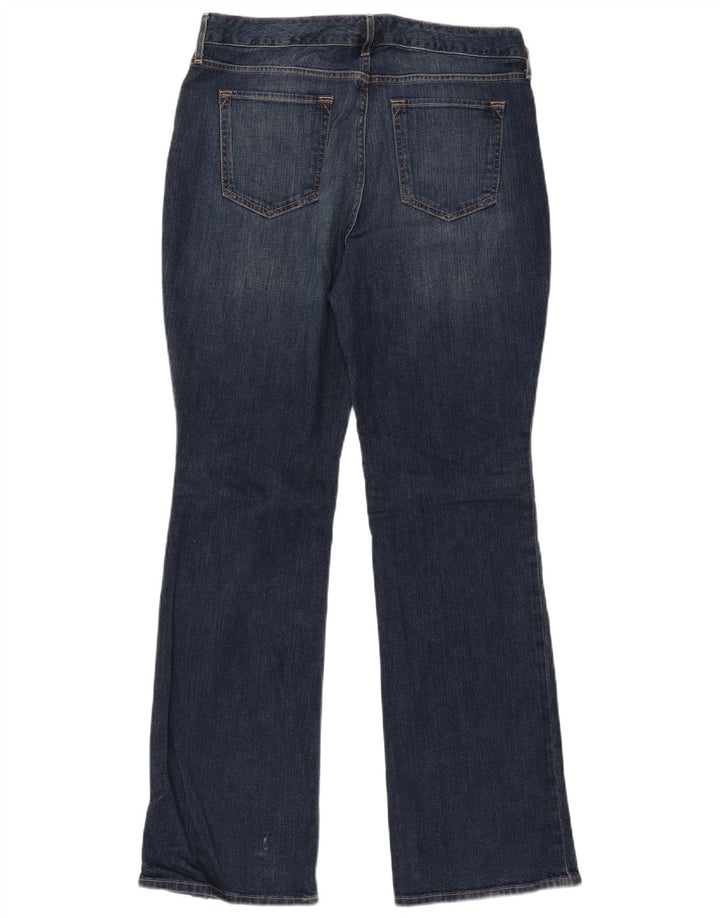 Eddie Bauer Damen Curvy Bootcut Jeans US 10 Large W32 L33 Blaue Baumwolle