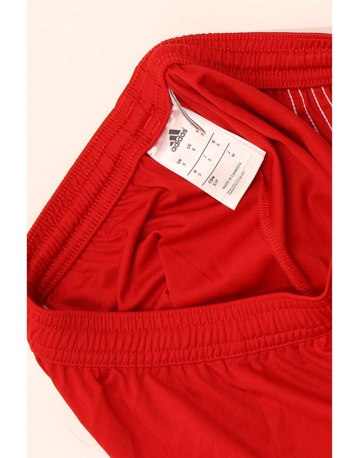 Adidas Herren Climalite Sport Shorts Small Rot Colourblock Polyester