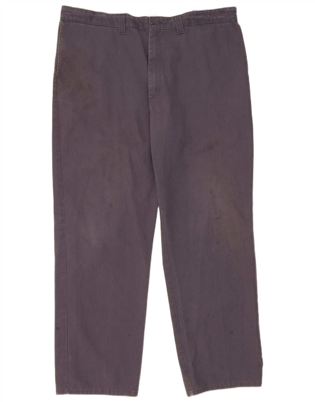 Dickies Gerade Herren-Chinohose W42 L32 Marineblaues Polyester