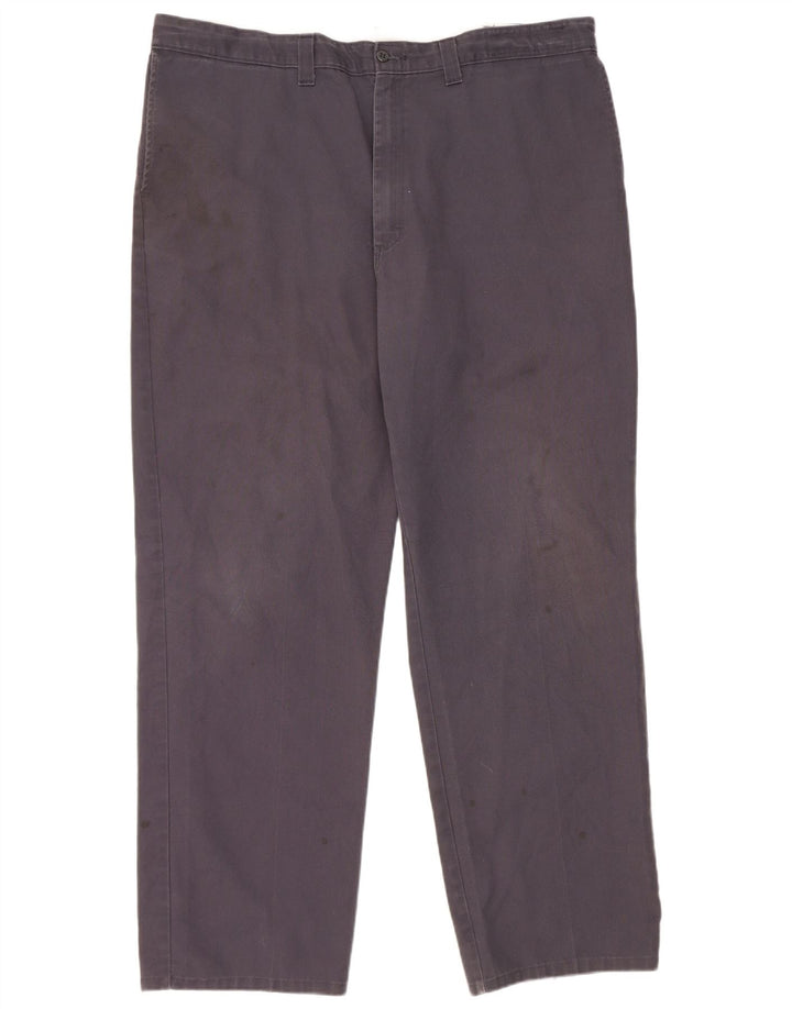 Dickies Gerade Herren-Chinohose W42 L32 Marineblaues Polyester