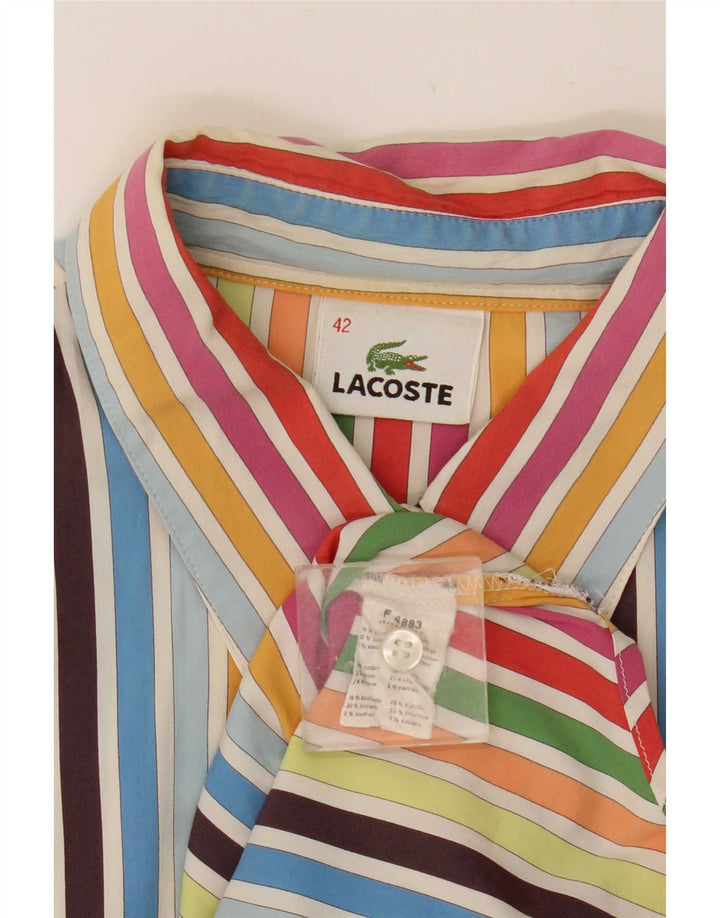 Lacoste Damen-Hemd, Größe 42, mittelmehrfarbig, gestreift, Baumwolle