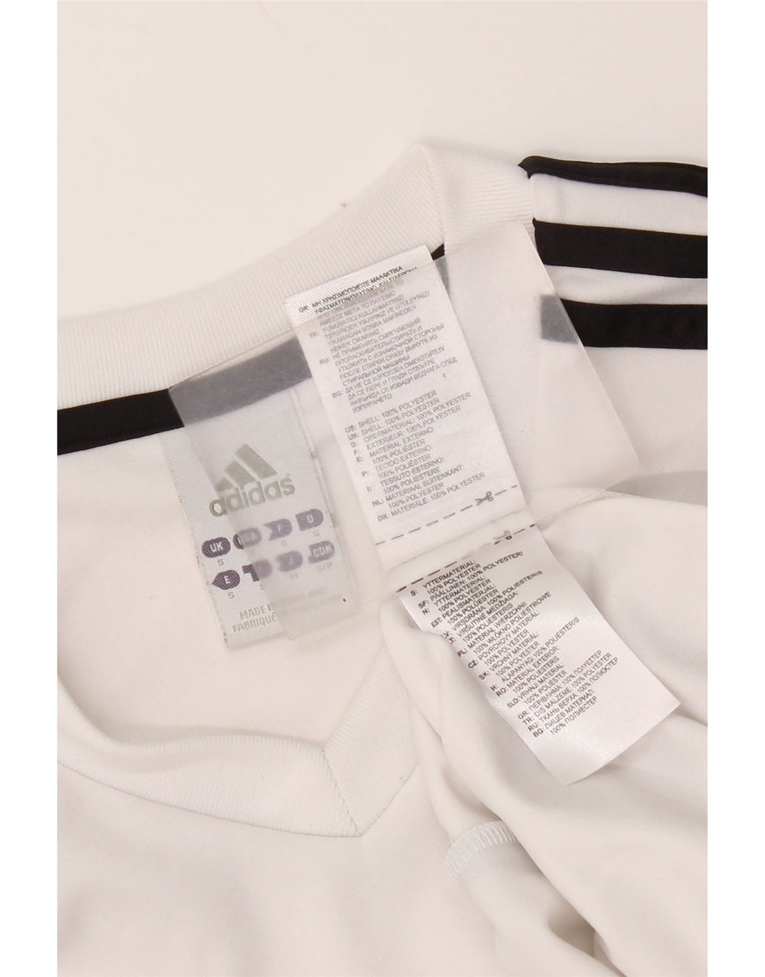 Adidas Herren Climalite T-Shirt Top Small Weiß Polyester