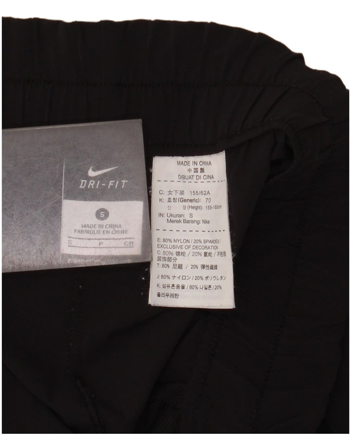 Nike Damen Dri Fit Trainingshose UK 10 Small Schwarz