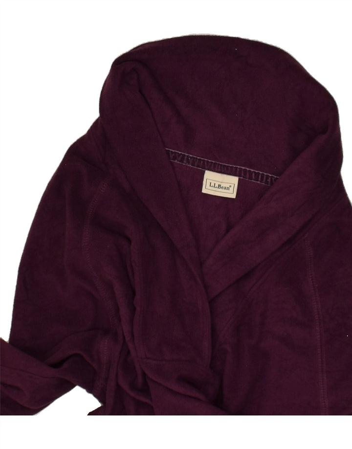 L.L.BEAN Womens Fleece Jumper UK 12 Medium Purple Polyester | Vintage L.L.Bean | Thrift | Second-Hand L.L.Bean | Used Clothing | Messina Hembry 