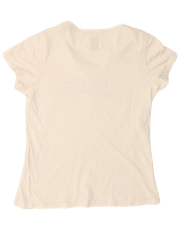 CHAMPION Damen Heritage Fit Graphic T-Shirt Top UK 18 XL Weiß