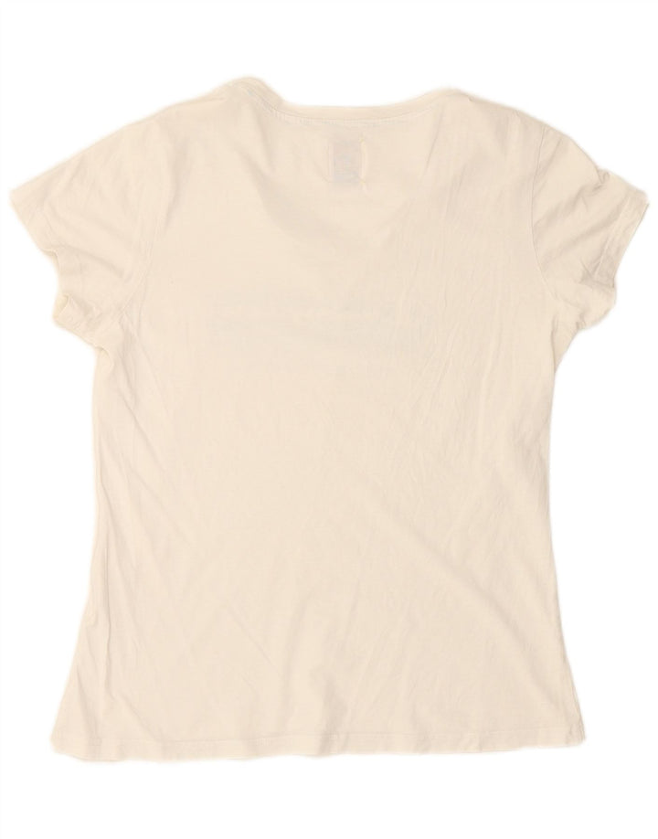 CHAMPION Damen Heritage Fit Graphic T-Shirt Top UK 18 XL Weiß