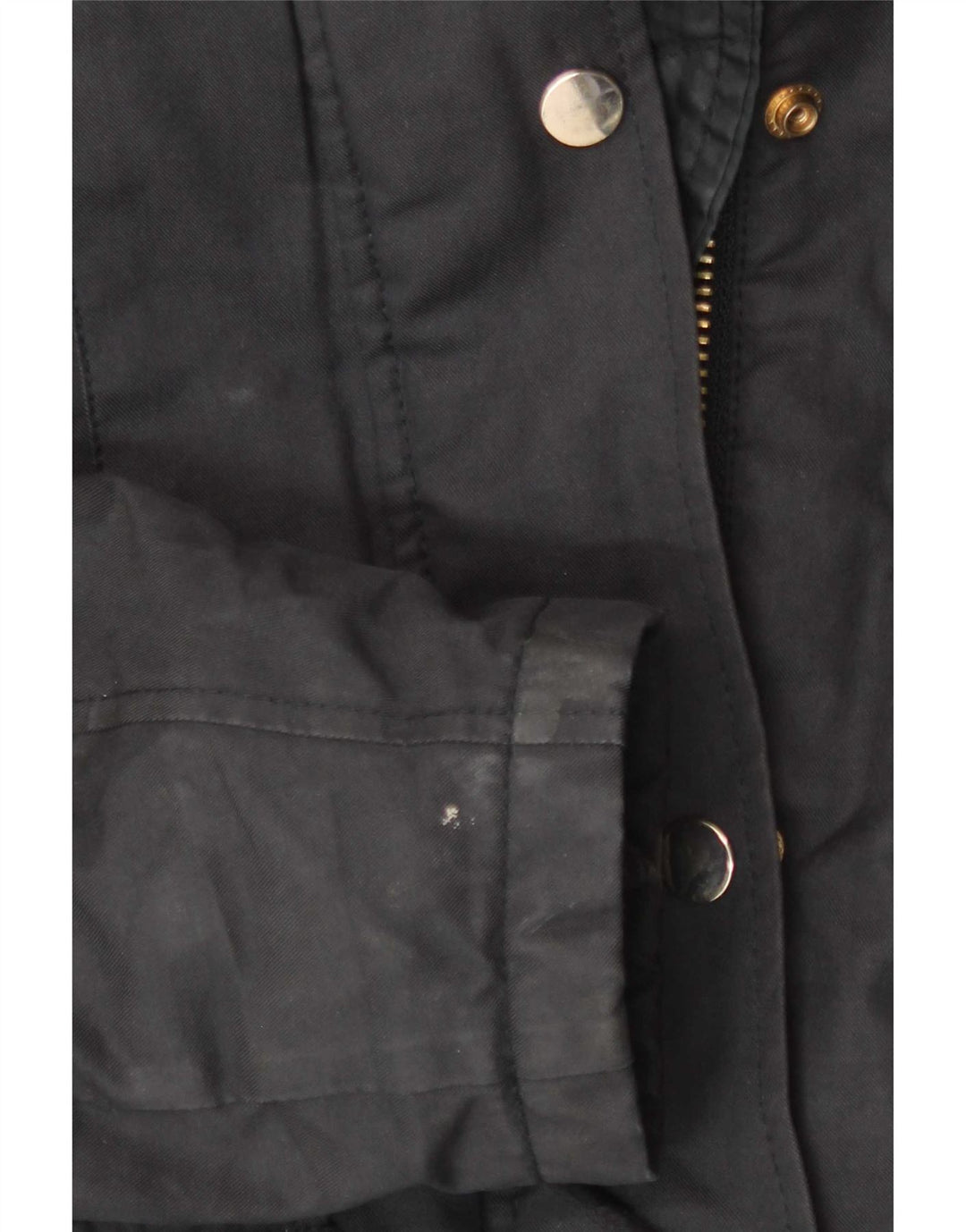 Topshop Damen-Parka mit Kapuze, Gr. 8, Schwarz, Polyester