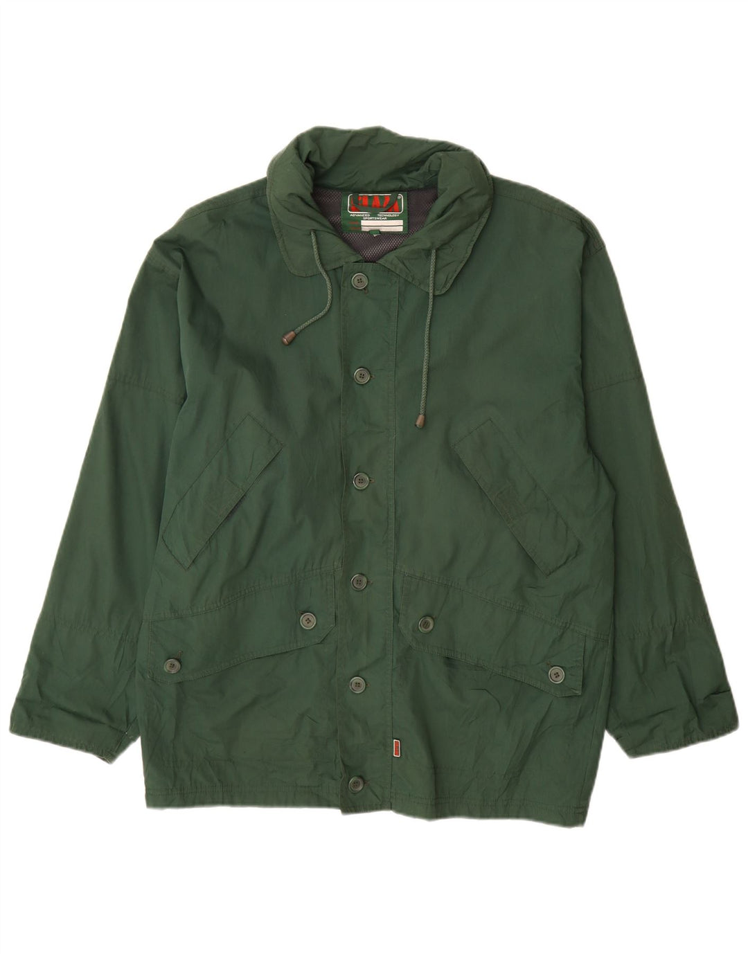 Slam Herren Loose Fit Regenjacke UK 36 Small Grün Polyester