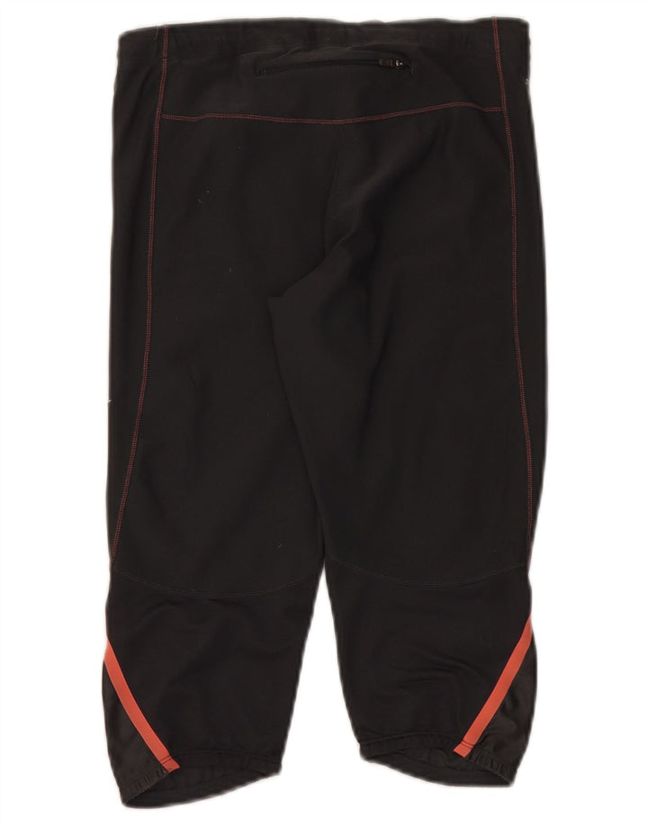 Nike Damen Dri Fit Capri-Trainingshose, UK 14, Mittelschwarz, Polyester