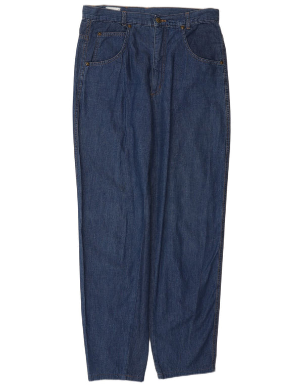 FENDI Damen High Waist Tapered Jeans IT 46 Large W30 L29 Blue Classic