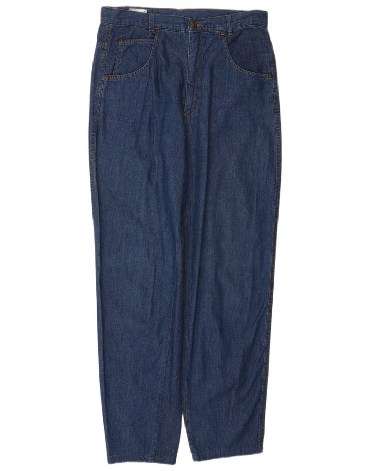 FENDI Damen High Waist Tapered Jeans IT 46 Large W30 L29 Blue Classic