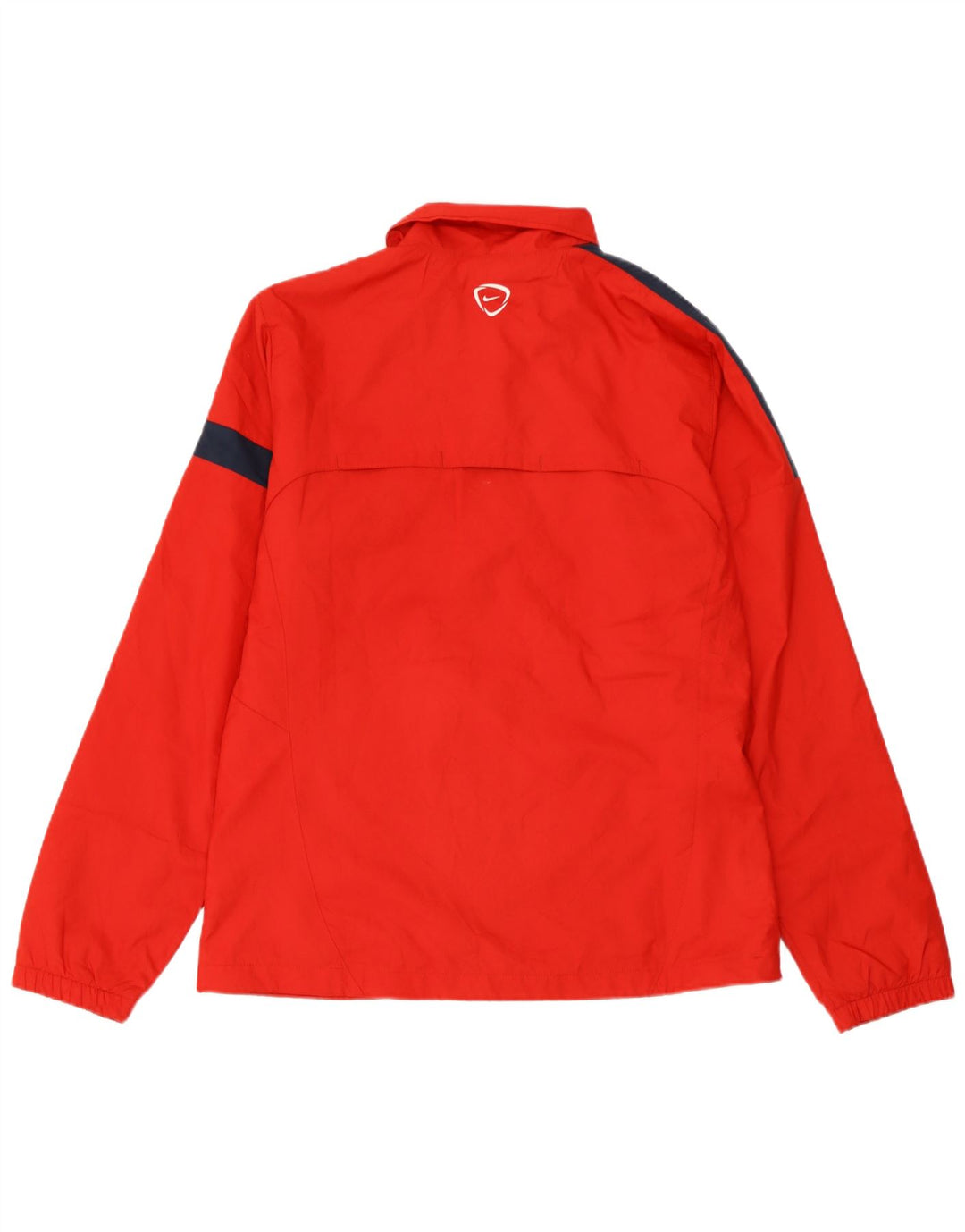 Nike Herren-Trainingsanzug-Top-Jacke, großes rotes Farbblock-Polyester
