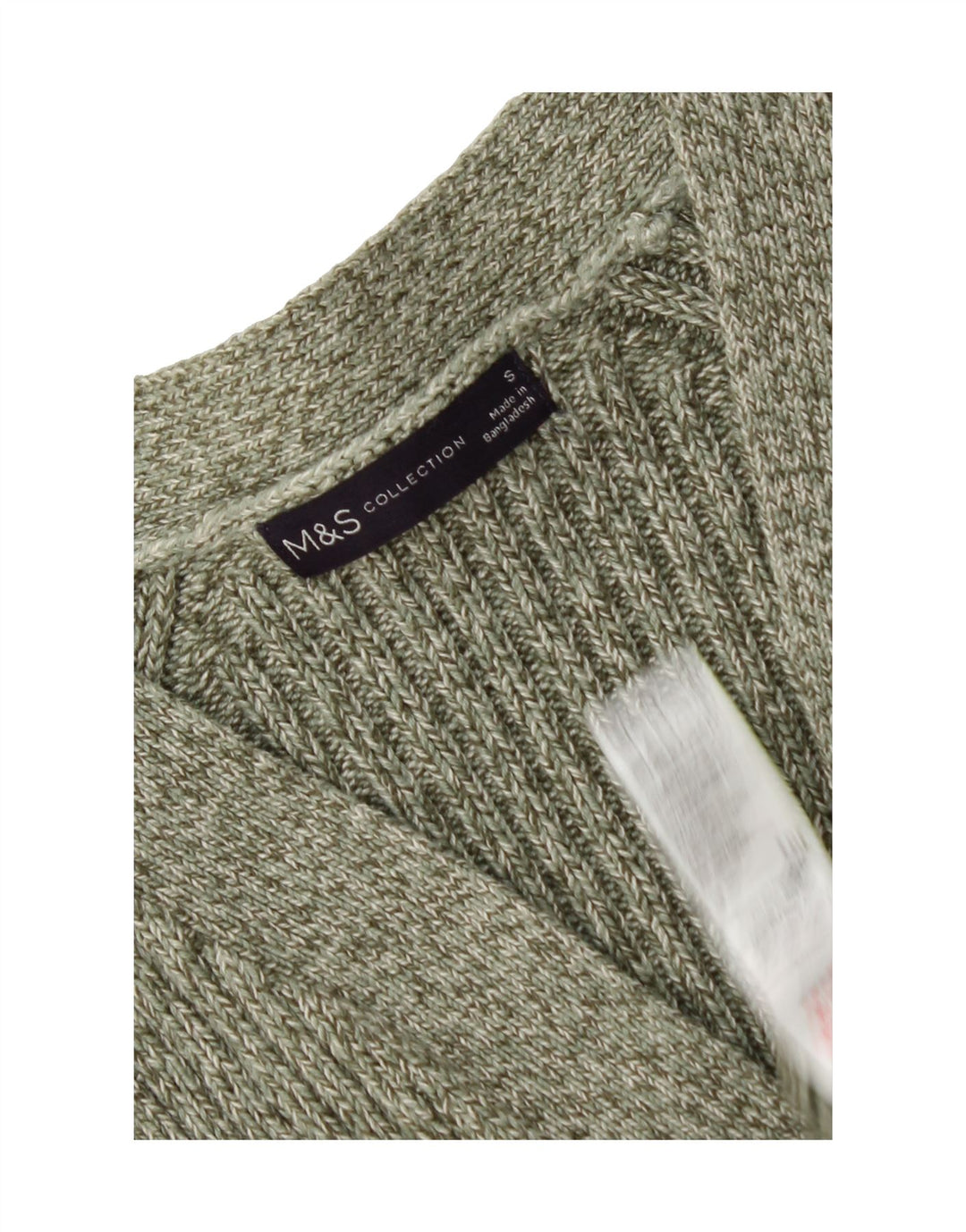 MARKS & SPENCER Womens Cardigan Sweater UK 10 Small Green Cotton Vintage Marks & Spencer and Second-Hand Marks & Spencer from Messina Hembry 