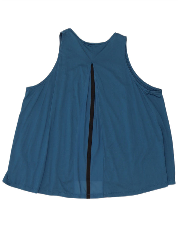 Nike Damen-Oversize-Trägershirt, UK-Größe 16, Größe L, Blau, Baumwolle