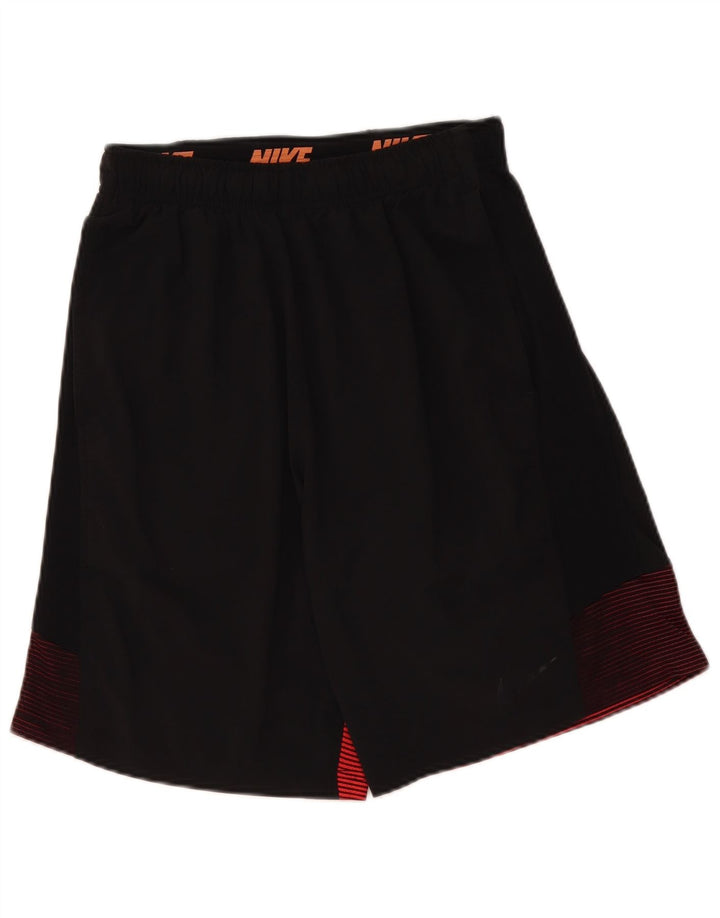Nike Herren Dri Fit Sportshorts Mittelschwarzes Colourblock-Polyester