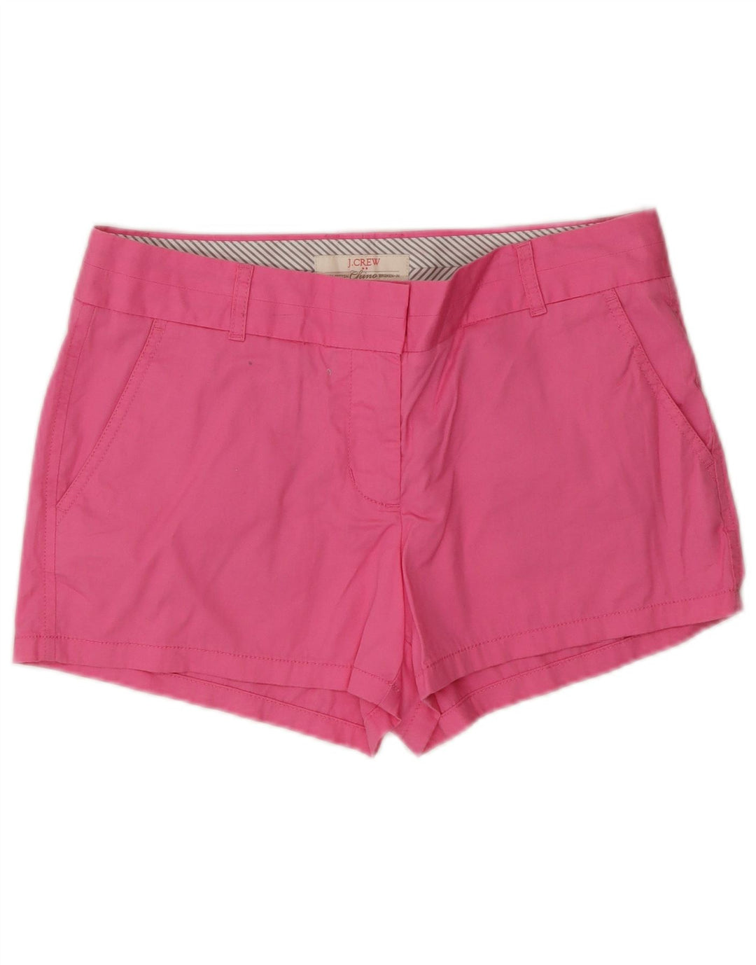 J. CREW Damen Chinoshorts US 6 Medium W32 Rosa Baumwolle